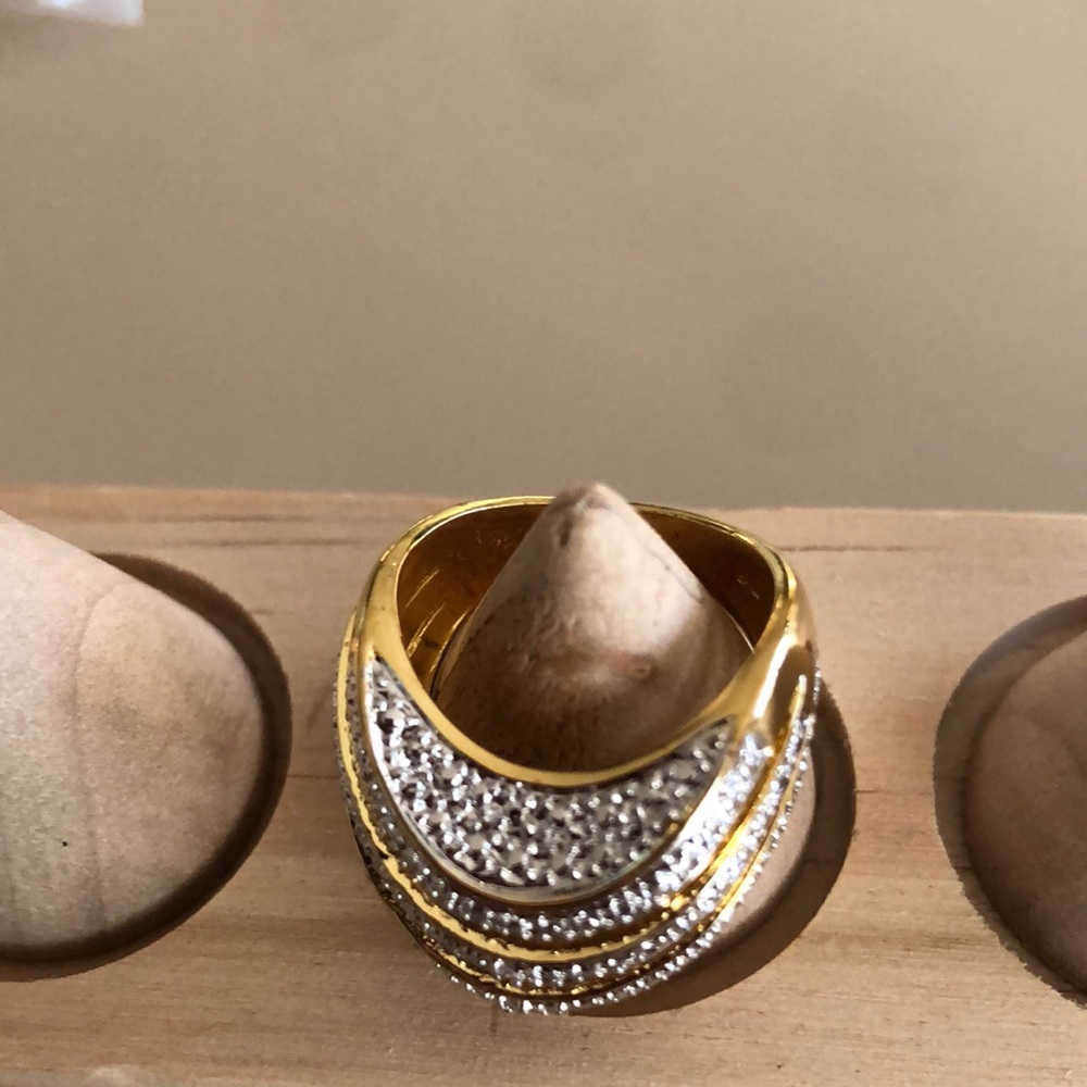 Gold Plated Statement Ring - image 4